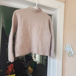 The White Company Soft Pink Turtleneck Sweater